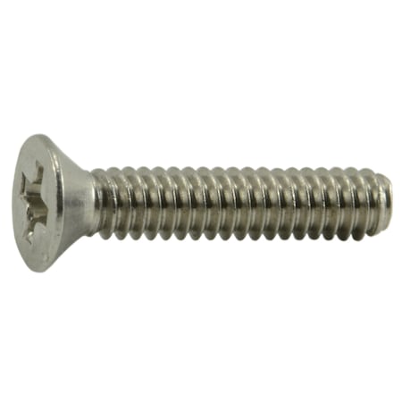 Midwest Fastener #3-48 x 1/2 in Phillips Flat Machine Screw, Plain 18-8 Stainless Steel, 25 PK 64115